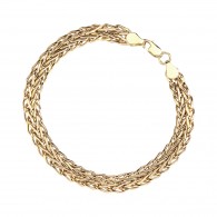 Браслет из желтого золота 585 пробы фото