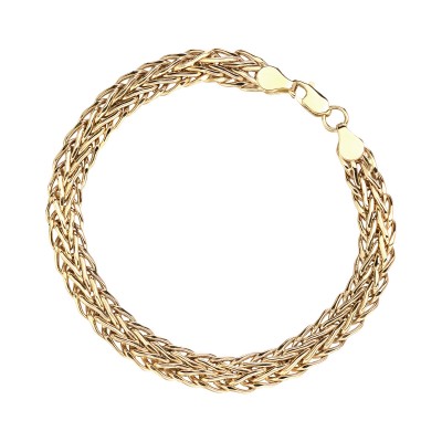 Браслет из желтого золота 585 пробы фото