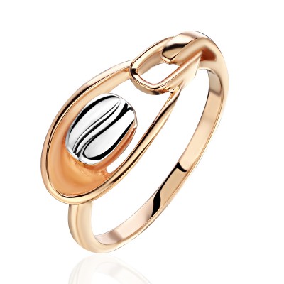 Кольцо из красного золота 585 пробы фото