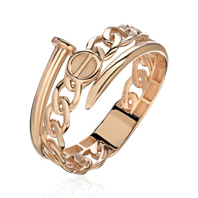 Кольцо из красного золота 585 пробы фото