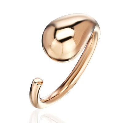 Кольцо из красного золота 585 пробы фото