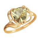 Кольцо с кварцем из красного золота 585 пробы