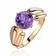 Кольцо с аметистом из красного золота 585 пробы