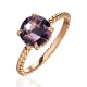 Кольцо с аметистом из красного золота 585 пробы