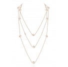 Колье с жемчугом из красного золота 585 пробы