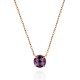 Колье с аметистом из красного золота 585 пробы