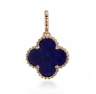 Подвеска с лазуритом из красного золота 585 пробы