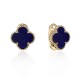 Серьги с лазуритом из желтого золота 585 пробы