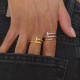 Кольцо с цирконом из серебра 925 пробы