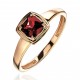 Кольцо с гранатом из красного золота 585 пробы