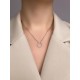 Колье с цирконом из серебра 925 пробы