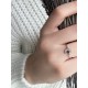 Кольцо с цирконом из серебра 925 пробы