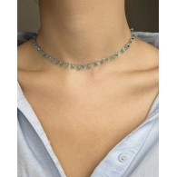 Колье с цирконом фото
