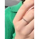 Кольцо с цирконом из серебра 925 пробы