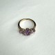 Кольцо с аметистом из красного золота 585 пробы