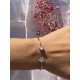 Браслет с цирконом из серебра 925 пробы