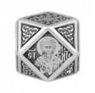 Бусина Никита Св. из серебра 925 пробы