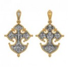 Крест Ангел-Хранитель из серебра 925 пробы