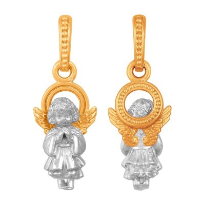 Подвеска Ангел из серебра 925 пробы фото