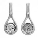 Подвеска Казанская БМ из серебра 925 пробы