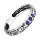 Кольцо "Господи, спаси и сохрани" из серебра 925 пробы с