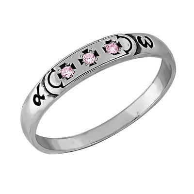 Кольцо с фианитами из серебра 925 пробы с фото