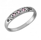 Кольцо с фианитами из серебра 925 пробы с