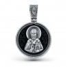 Подвеска Св.Николай из серебра 925 пробы с позолотой 999