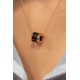 Колье с керамикой из серебра 925 пробы