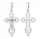 Крест из серебра 925 пробы с