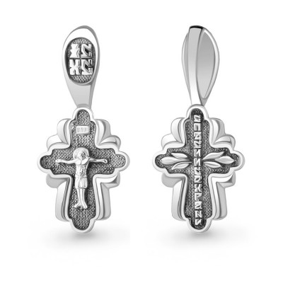 Крест из серебра 925 пробы с фото