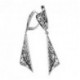 Серьги из серебра 925 пробы с
