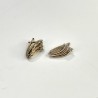 Серьги с бриллиантом из красного золота 585 пробы