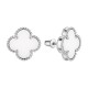 Серьги с керамикой из серебра 925 пробы