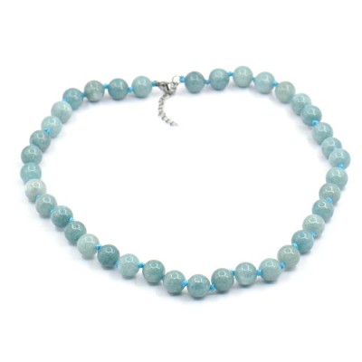 Колье с аквамарином фото