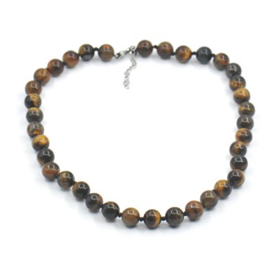 Колье с тигровым глазом фото