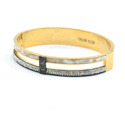 Браслет с цирконом и перламутром фото