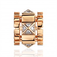 Подвеска с бриллиантом из красного золота 585 пробы фото