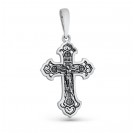 Крест литой из серебра 925 пробы