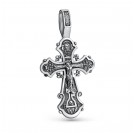 Крест литой из серебра 925 пробы