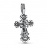 Крест литой из серебра 925 пробы