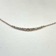 Колье с бриллиантом из красного золота 585 пробы фото