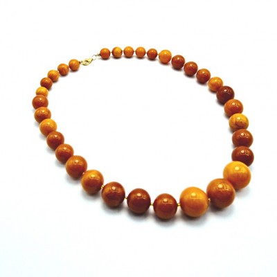 Колье с янтарем фото