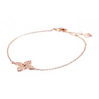 Браслет с цирконом из серебра 925 пробы фото