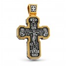 Крест литой из серебра 925 пробы