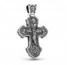 Крест литой из серебра 925 пробы