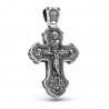 Крест литой из серебра 925 пробы