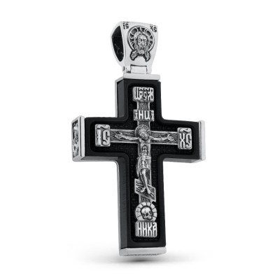 Крест с серебряным Распятием фото