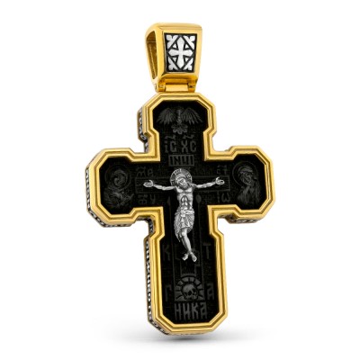 Крест с серебряным Распятием фото