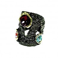 Кольцо с цирконом фото